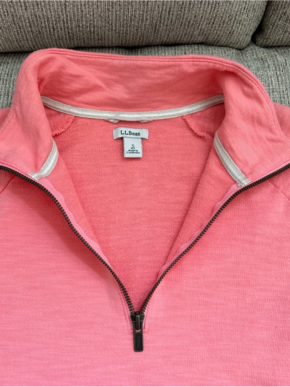 L.L. Bean Coral Short-Sleeve women’s sweater fair condition Sz s - Picture 4 of 16